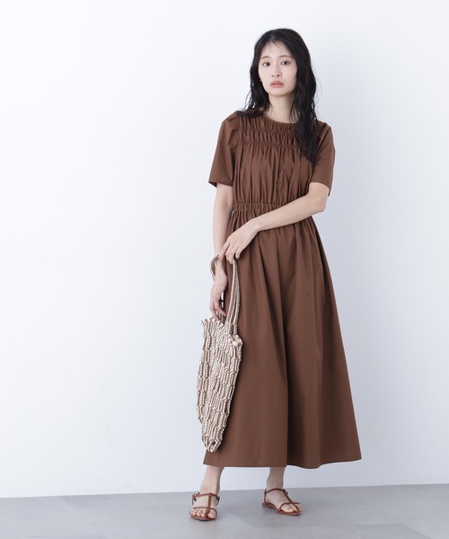N.(N. Natural Beauty Basic)(エヌエヌナチュラルビューティーベーシック)の「ローンタックショルダーワンピース(ワンピース・レディース・ブラック/ダークブラウン/ラベンダー・SMALL/MEDIUM)」の12枚目の写真
