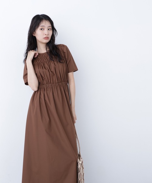 N.(N. Natural Beauty Basic)(エヌエヌナチュラルビューティーベーシック)の「ローンタックショルダーワンピース(ワンピース・レディース・ブラック/ダークブラウン/ラベンダー・SMALL/MEDIUM)」の15枚目の写真