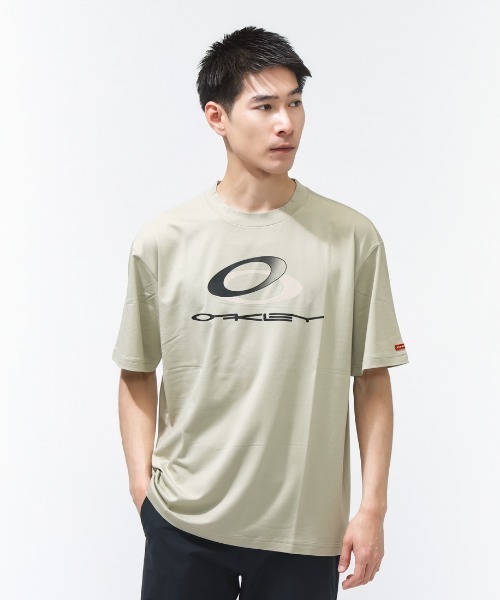 OAKLEY(オークリー)の「オークリー NEW RETRO TEE STRETCH 3.0(Tシャツ/カットソー・メンズ・ブルーグレー/ブラック/サンドグレー・M/L/LL/3L)」の1枚目の写真