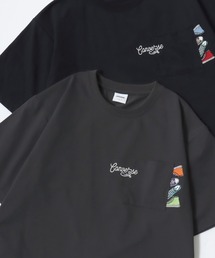 CONVERSE（コンバース）の「CONVERSE コンバース UVカット 吸水速乾 オールスター ロゴ ワンポイント刺繍 ポケット 半袖Tシャツ レディース メンズ（Tシャツ/カットソー）」