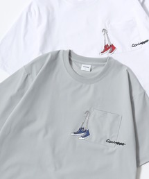 CONVERSE（コンバース）の「CONVERSE/コンバース UVカット/吸水速乾 オールスター ロゴ ワンポイント刺繍 ポケット 半袖Tシャツ/レディース メンズ（Tシャツ/カットソー）」