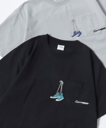 CONVERSE（コンバース）の「CONVERSE コンバース UVカット 吸水速乾 オールスター ロゴ ワンポイント刺繍 ポケット 半袖Tシャツ レディース メンズ（Tシャツ/カットソー）」