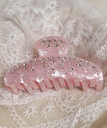 Feliz（フェリス）の「キラキラストーンマーブルバンスクリップ/ヘアクリップ（バレッタ/ヘアクリップ）」