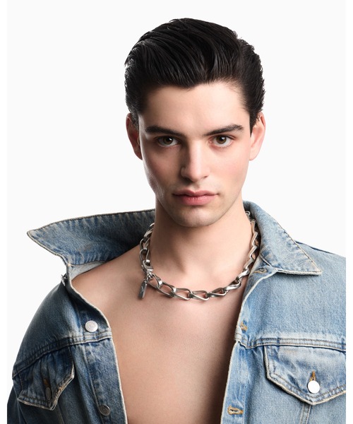 EMPORIO ARMANI(エンポリオアルマーニ)の「【エンポリオ アルマーニ】 チェーンネックレス ステンレススチール(ネックレス・メンズ・その他1・FREE)」の3枚目の写真