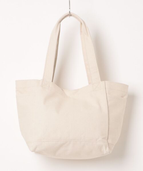THRASHER(スラッシャー)の「OUT POCKET TOTE BAG/THRASHER スラッシャー アウトポケット コットンキャンバス GONZ刺繍 前面サイドポケット 大容量 ナチュラル 通学 通勤 エコバッグ ストリート ユニセックス(トートバッグ・メンズ・ホワイト×ブラック/ホワイト系その他・FREE)」の3枚目の写真