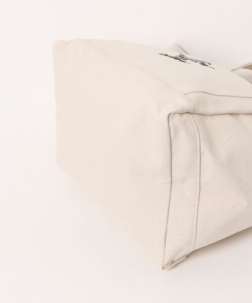 THRASHER(スラッシャー)の「OUT POCKET TOTE BAG/THRASHER スラッシャー アウトポケット コットンキャンバス GONZ刺繍 前面サイドポケット 大容量 ナチュラル 通学 通勤 エコバッグ ストリート ユニセックス(トートバッグ・メンズ・ホワイト×ブラック/ホワイト系その他・FREE)」の4枚目の写真