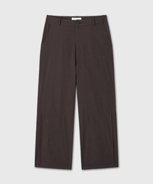 DIVEIN（ダイブイン）の「SEMI WIDE BUTTON HEM TROUSERS (BROWN)（スラックス）」