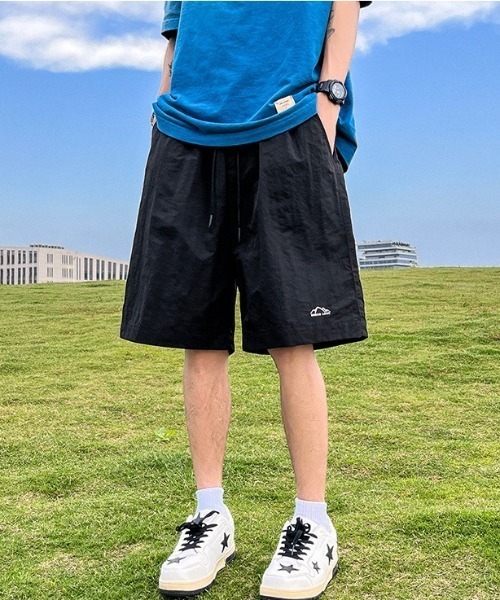 link lot(リンクロット)の「ワンポイントデザインナイロンハーフパンツ(その他パンツ・メンズ・パープル/ベージュ/ブラック/グレー・M/L)」の21枚目の写真