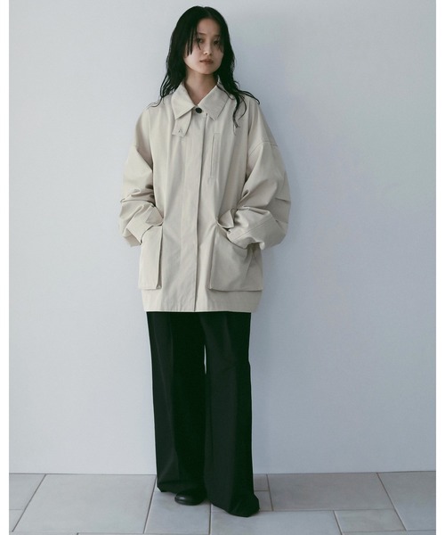 anuke（アンヌーク）の「Over Half Coat（テーラードジャケット・レディース・アイボリー/ベージュ・36inch/38inch）」の3枚目の写真