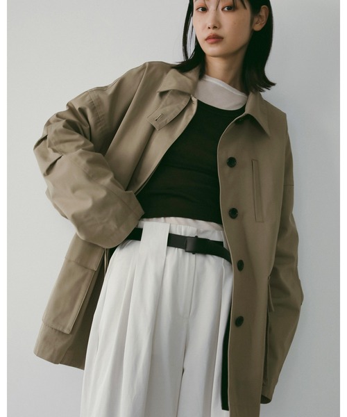 anuke（アンヌーク）の「Over Half Coat（テーラードジャケット・レディース・アイボリー/ベージュ・36inch/38inch）」の8枚目の写真