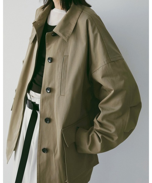 anuke（アンヌーク）の「Over Half Coat（テーラードジャケット・レディース・アイボリー/ベージュ・36inch/38inch）」の10枚目の写真