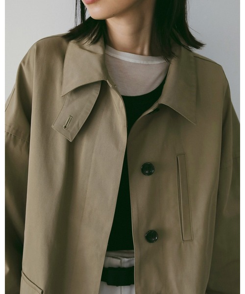 anuke（アンヌーク）の「Over Half Coat（テーラードジャケット・レディース・アイボリー/ベージュ・36inch/38inch）」の11枚目の写真