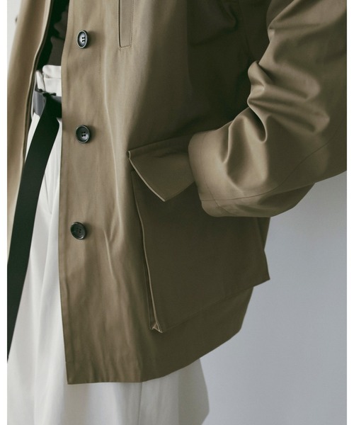 anuke（アンヌーク）の「Over Half Coat（テーラードジャケット・レディース・アイボリー/ベージュ・36inch/38inch）」の12枚目の写真