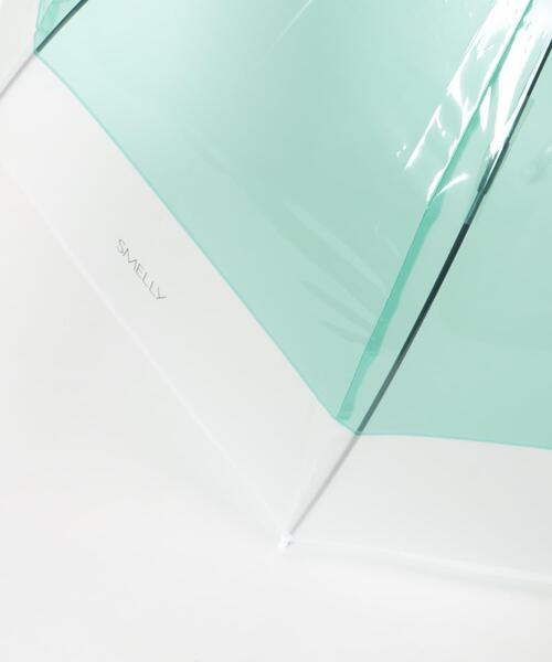 SMELLY(スメリー)の「クリアバイカラービニール傘(長傘・レディース・ブルー/グレー/イエロー/グリーン/ピンク・FREE)」の13枚目の写真