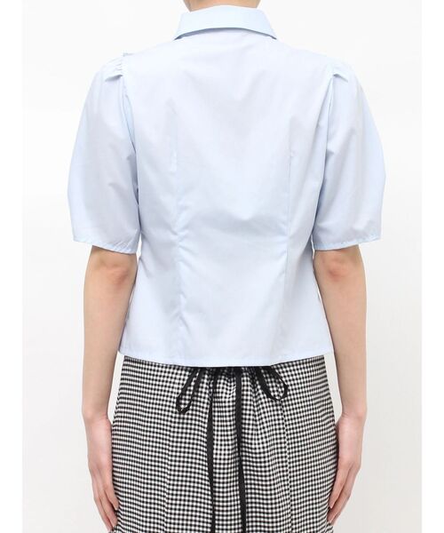 MERCURYDUO（マーキュリーデュオ）の「ギャザーフリルシャツ（シャツ/ブラウス・レディース・ライトブルー/オフホワイト・FREE）」の20枚目の写真