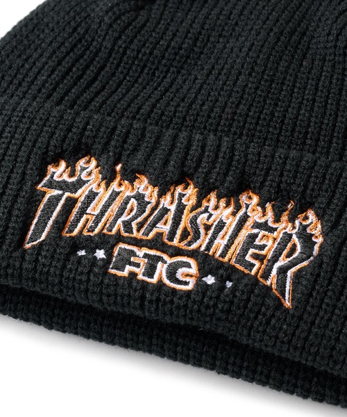 FTC（エフティーシー）の「"FTC x THRASHER" LOGO BEANIE（ニットキャップ/ビーニー・メンズ・オレンジ/グリーン系その他/ブラック・FREE）」の11枚目の写真