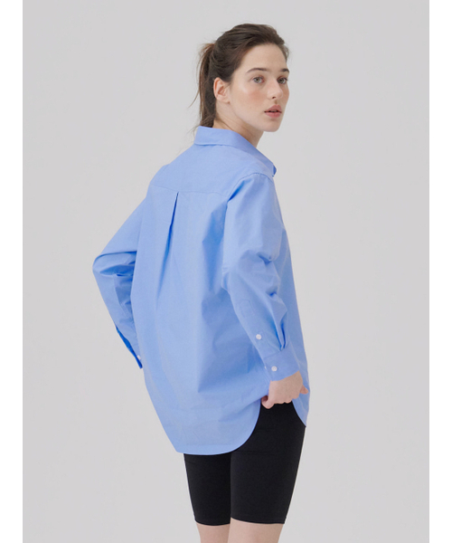 WAVE UNION(ウェーブユニオン)の「Oversized Essential Shirt Blue(シャツ/ブラウス・レディース・その他・2)」の2枚目の写真