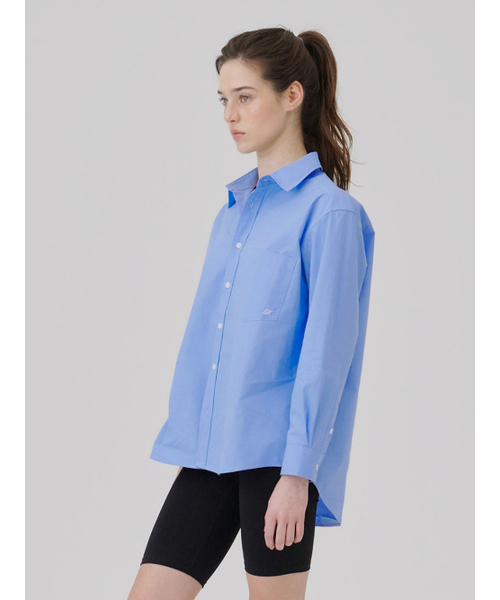 WAVE UNION(ウェーブユニオン)の「Oversized Essential Shirt Blue(シャツ/ブラウス・レディース・その他・2)」の4枚目の写真