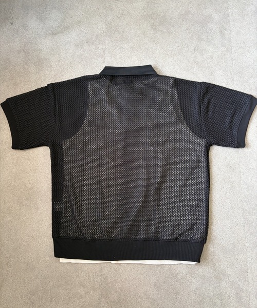 link lot(リンクロット)の「【2点セット】半袖レースポロシャツ×ワッフルタンクトップ(ポロシャツ・メンズ・アイボリー/ブラック/ブラウン・L/M)」の18枚目の写真