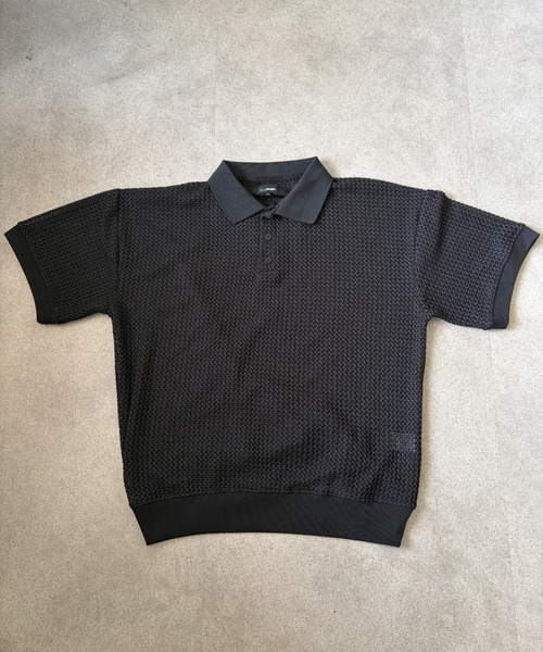 link lot(リンクロット)の「【2点セット】半袖レースポロシャツ×ワッフルタンクトップ(ポロシャツ・メンズ・アイボリー/ブラック/ブラウン・L/M)」の22枚目の写真