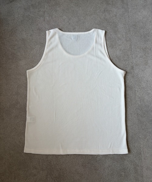 link lot(リンクロット)の「【2点セット】半袖レースポロシャツ×ワッフルタンクトップ(ポロシャツ・メンズ・アイボリー/ブラック/ブラウン・L/M)」の5枚目の写真
