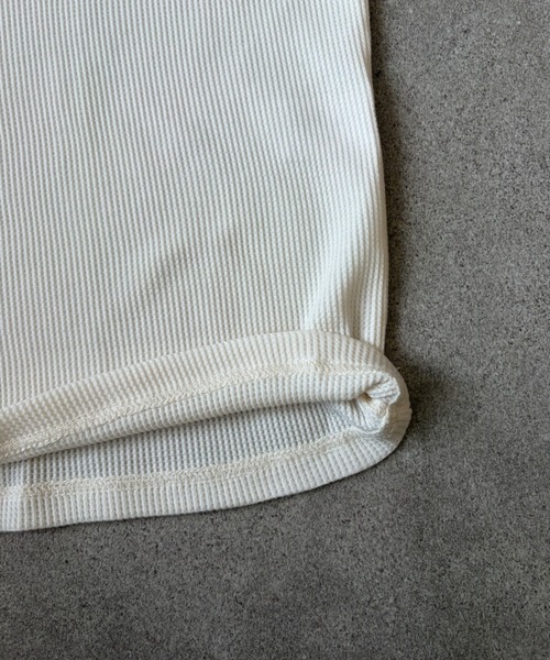 link lot(リンクロット)の「【2点セット】半袖レースポロシャツ×ワッフルタンクトップ(ポロシャツ・メンズ・アイボリー/ブラック/ブラウン・L/M)」の8枚目の写真
