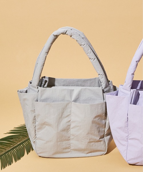 SALON de RUBAN（サロンドルヴァン）の「【SALON de RUBAN / サロン ド ルヴァン】 トートバッグ（トートバッグ・レディース・ブラック/ラベンダー/モカ/イエロー/ライトグレー・FREE）」の2枚目の写真