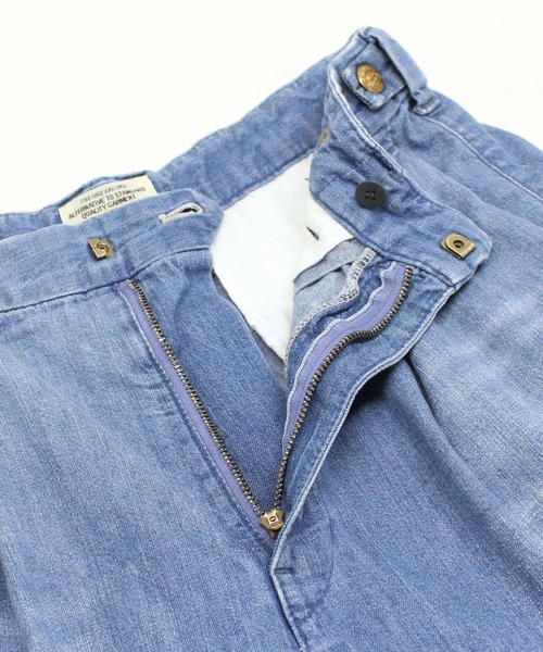 RNA-N（アールエヌエーエヌ）の「R4451 ライトデニムワイドスラックス（デニムパンツ・レディース・ライトインディゴブルー・SMALL/MEDIUM）」の6枚目の写真