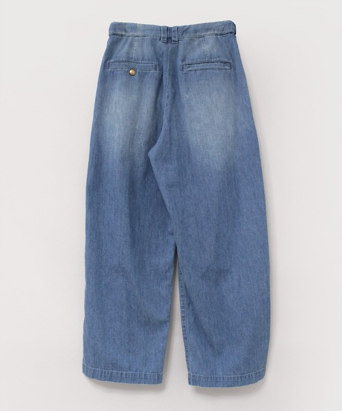 RNA-N（アールエヌエーエヌ）の「R4451 ライトデニムワイドスラックス（デニムパンツ・レディース・ライトインディゴブルー・SMALL/MEDIUM）」の4枚目の写真