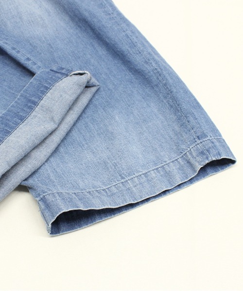 RNA-N（アールエヌエーエヌ）の「R4451 ライトデニムワイドスラックス（デニムパンツ・レディース・ライトインディゴブルー・SMALL/MEDIUM）」の16枚目の写真