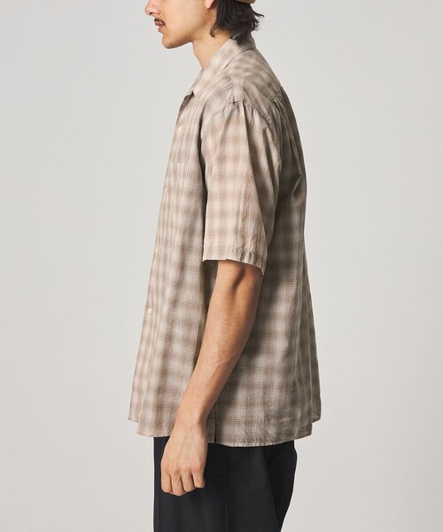Steven Alan（スティーブンアラン）の「＜Steven Alan＞ コットン/シルク オンブレーチェック オープンカラー シャツ BOX（シャツ/ブラウス・メンズ・ダークブラウン/ベージュ・XL/L/M/S）」の17枚目の写真