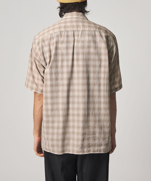 Steven Alan（スティーブンアラン）の「＜Steven Alan＞ コットン/シルク オンブレーチェック オープンカラー シャツ BOX（シャツ/ブラウス・メンズ・ダークブラウン/ベージュ・XL/L/M/S）」の18枚目の写真