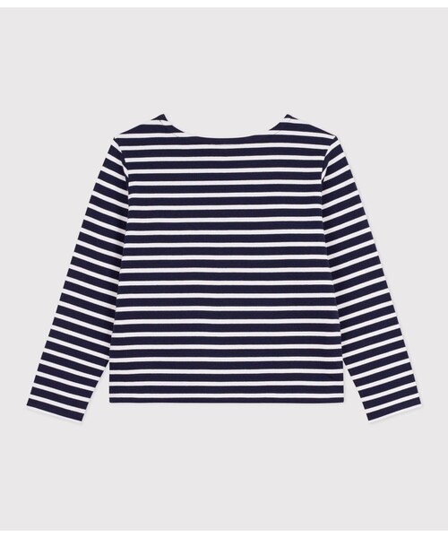 PETIT BATEAU（プチバトー）の「マリニエール長袖プルオーバー（スウェット・レディース・ブルー系その他・SMALL/MEDIUM/LARGE/XX-SMALL/X-SMALL）」の5枚目の写真