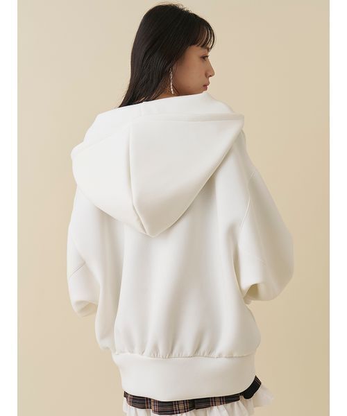 SNIDEL（スナイデル）の「【ベストセラー】ボリュームパーカー（パーカー・レディース・アイボリー/ダークグレー/ピンク・F）」の20枚目の写真