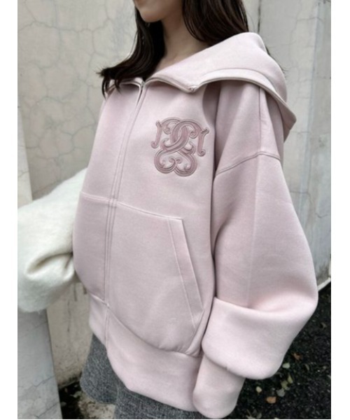 SNIDEL（スナイデル）の「【ベストセラー】ボリュームパーカー（パーカー・レディース・アイボリー/ダークグレー/ピンク・F）」の4枚目の写真