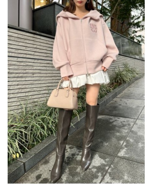 SNIDEL（スナイデル）の「【ベストセラー】ボリュームパーカー（パーカー・レディース・アイボリー/ダークグレー/ピンク・F）」の10枚目の写真