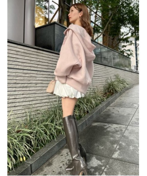 SNIDEL（スナイデル）の「【ベストセラー】ボリュームパーカー（パーカー・レディース・アイボリー/ダークグレー/ピンク・F）」の11枚目の写真