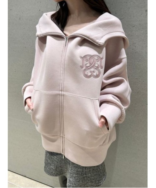 SNIDEL（スナイデル）の「【ベストセラー】ボリュームパーカー（パーカー・レディース・アイボリー/ダークグレー/ピンク・F）」の6枚目の写真