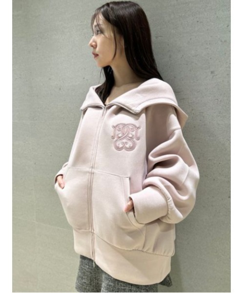 SNIDEL（スナイデル）の「【ベストセラー】ボリュームパーカー（パーカー・レディース・アイボリー/ダークグレー/ピンク・F）」の7枚目の写真