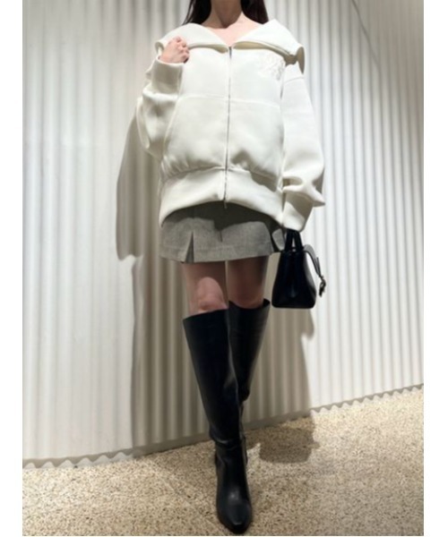 SNIDEL（スナイデル）の「【ベストセラー】ボリュームパーカー（パーカー・レディース・アイボリー/ダークグレー/ピンク・F）」の16枚目の写真