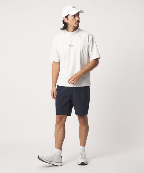 UNITED ARROWS GOLF(ユナイテッドアローズゴルフ)の「メンズ ショートスリーブ モックネック シャツ 接触冷感 UV ストレッチ(Tシャツ/カットソー・メンズ・オフホワイト/ブラック・M/XL/L)」の6枚目の写真