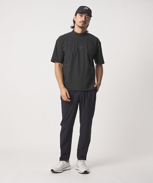 UNITED ARROWS GOLF(ユナイテッドアローズゴルフ)の「メンズ ショートスリーブ モックネック シャツ 接触冷感 UV ストレッチ(Tシャツ/カットソー・メンズ・オフホワイト/ブラック・M/XL/L)」の11枚目の写真