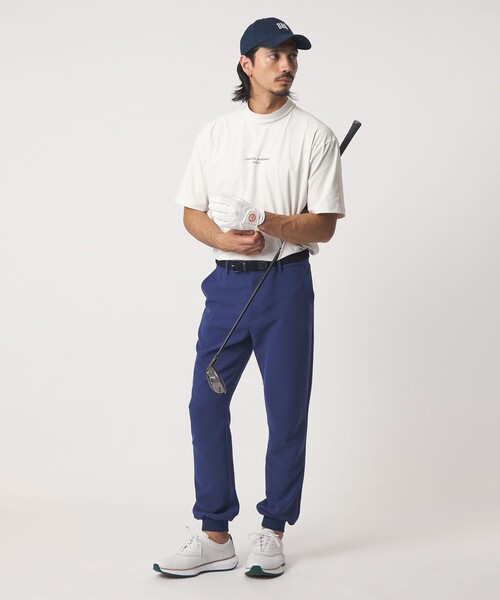 UNITED ARROWS GOLF(ユナイテッドアローズゴルフ)の「メンズ ショートスリーブ モックネック シャツ 接触冷感 UV ストレッチ(Tシャツ/カットソー・メンズ・オフホワイト/ブラック・M/XL/L)」の13枚目の写真