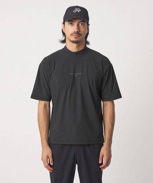 UNITED ARROWS GOLF(ユナイテッドアローズゴルフ)の「メンズ ショートスリーブ モックネック シャツ 接触冷感 UV ストレッチ(Tシャツ/カットソー・メンズ・オフホワイト/ブラック・M/XL/L)」の14枚目の写真