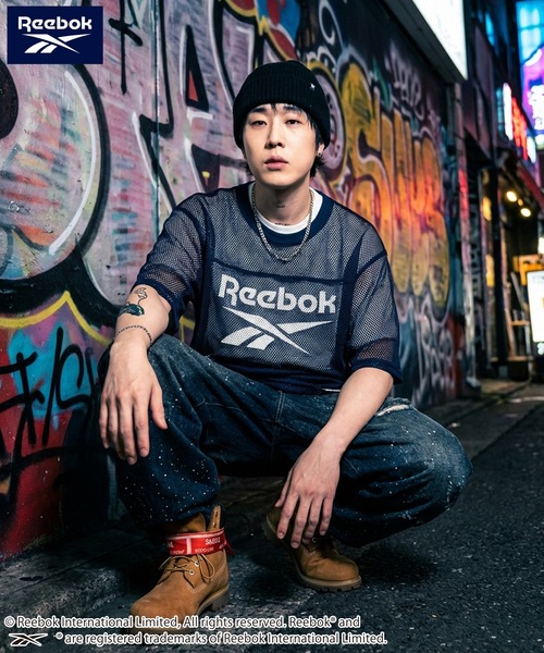 Reebok(リーボック)の「【karlas別注】Reebok リーボック メッシュTシャツ 半袖 ロゴT(Tシャツ/カットソー・レディース・ブラック/グレー/ネイビー・M/L/LL)」の20枚目の写真