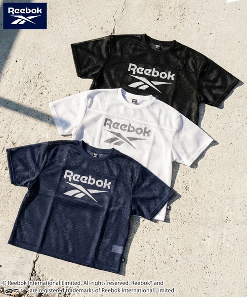 Reebok(リーボック)の「【karlas別注】Reebok リーボック メッシュTシャツ 半袖 ロゴT(Tシャツ/カットソー・レディース・ブラック/グレー/ネイビー・M/L/LL)」の12枚目の写真