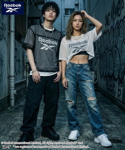 Reebok(リーボック)の「【karlas別注】Reebok リーボック メッシュTシャツ 半袖 ロゴT(Tシャツ/カットソー・レディース・ブラック/グレー/ネイビー・M/L/LL)」の11枚目の写真