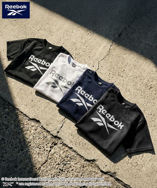 Reebok(リーボック)の「【karlas別注】Reebok リーボック メッシュTシャツ 半袖 ロゴT(Tシャツ/カットソー・レディース・ブラック/グレー/ネイビー・M/L/LL)」の14枚目の写真