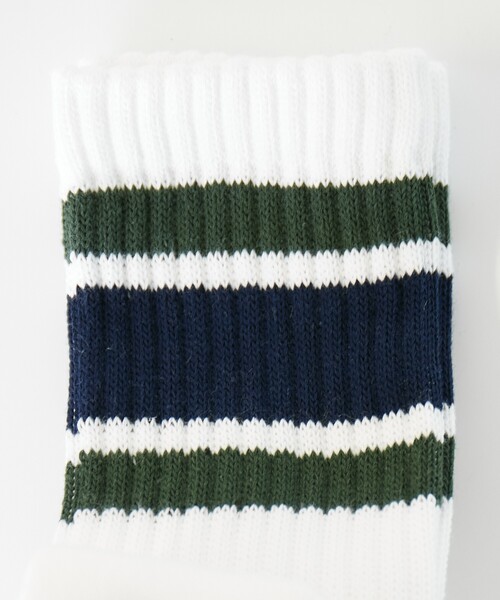 FRUIT OF THE LOOM（フルーツオブザルーム）の「【FRUIT OF THE LOOM/フルーツ・オブ・ザ・ルーム】3Pカラフルラインソックス/3足パックソックス（ソックス/靴下・メンズ・ホワイト系その他/ホワイト系その他2・フリー）」の7枚目の写真