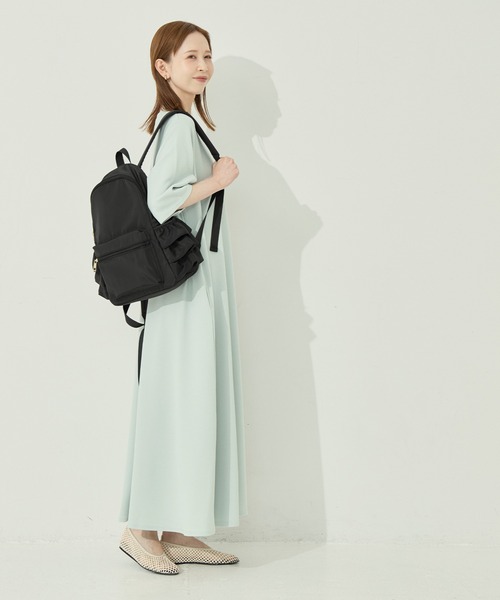 coca（coca）（コカ）の「フリルリュック（バックパック/リュック・レディース・ブラック/グレイッシュベージュ・ONE SIZE）」の12枚目の写真